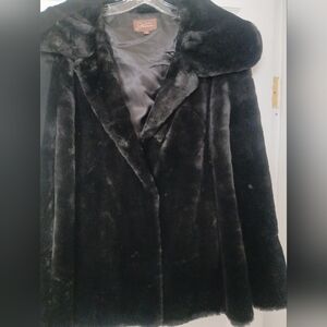 Jessica Black Faux Fur Jacket